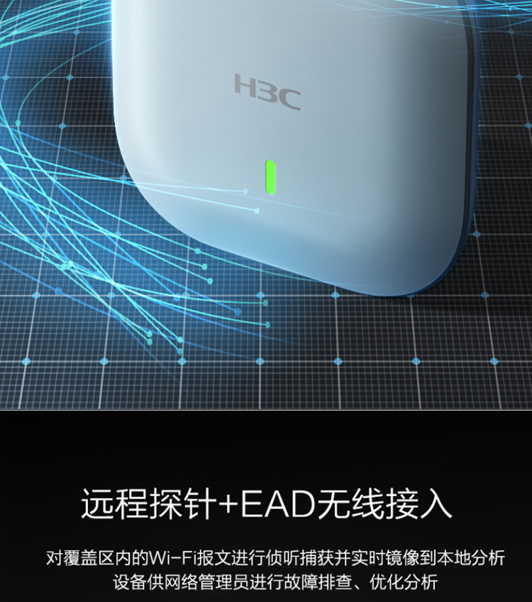 H3C Huasan WA5320S-E-FIT 866M Indoor Gigabit Ceiling Mounted Enterprise WiFi Wireless AP Access Point