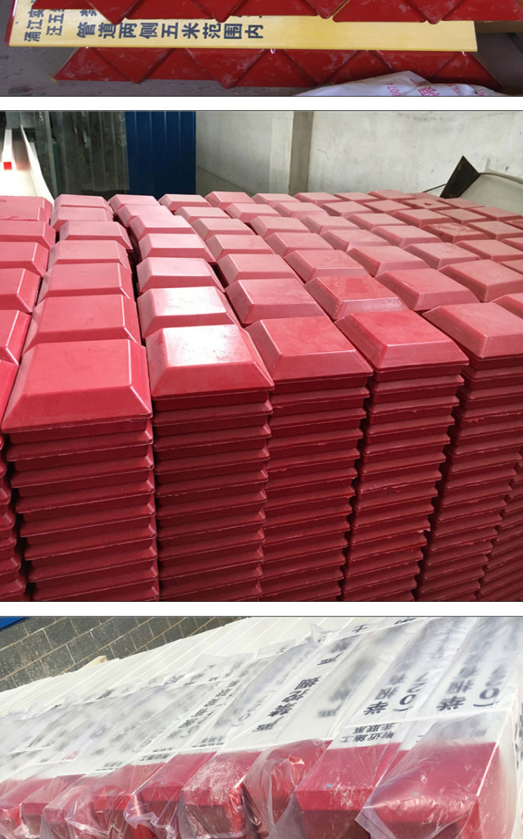 Xinmai fiberglass cable warning pile, silk screen printing sign pile, optical cable pipeline identification pile