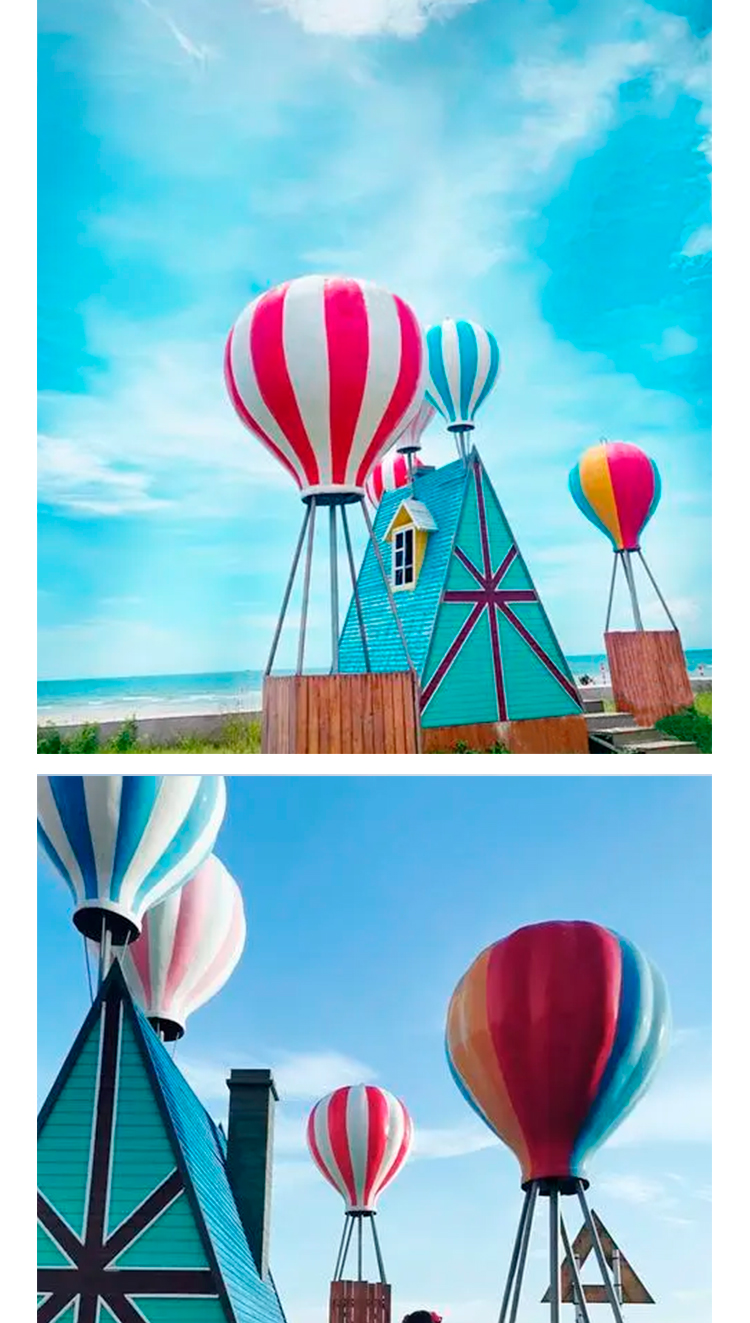 Scenic Area Online Celebrity Check in Meichen Decoration Hot Air Balloon Cabin Outdoor Photography Base Photography Props Balloon House