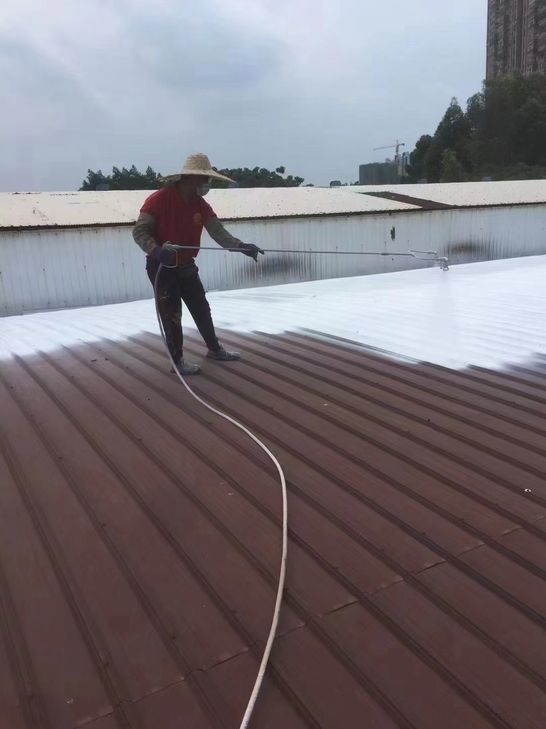 Roof cooling, NIBOS anti radiation insulation coating, acid and alkali resistant, mold resistant, anti-corrosion, waterproof and moisture-proof