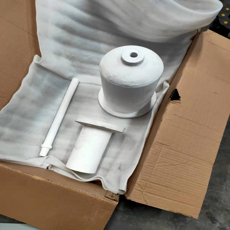 Quartz crucible for melting block furnace, 500mm long stopper rod base, use temperature 1600 ℃, spot packaging