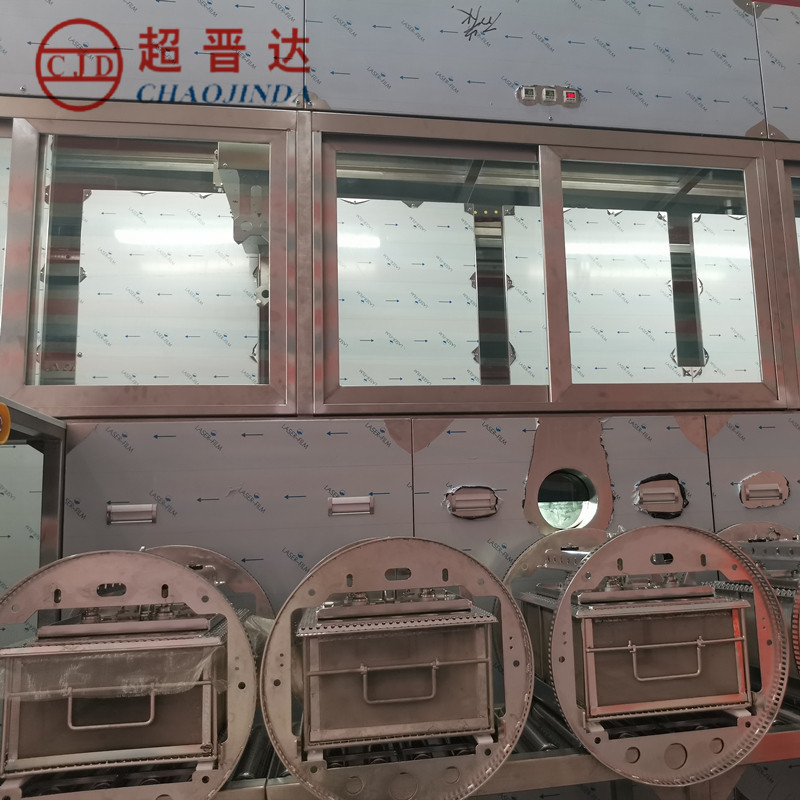 Customized full-automatic basket type vacuum hydrocarbon Ultrasonic cleaning, environmental friendly, pollution-free, degreasing and cleaning equipment