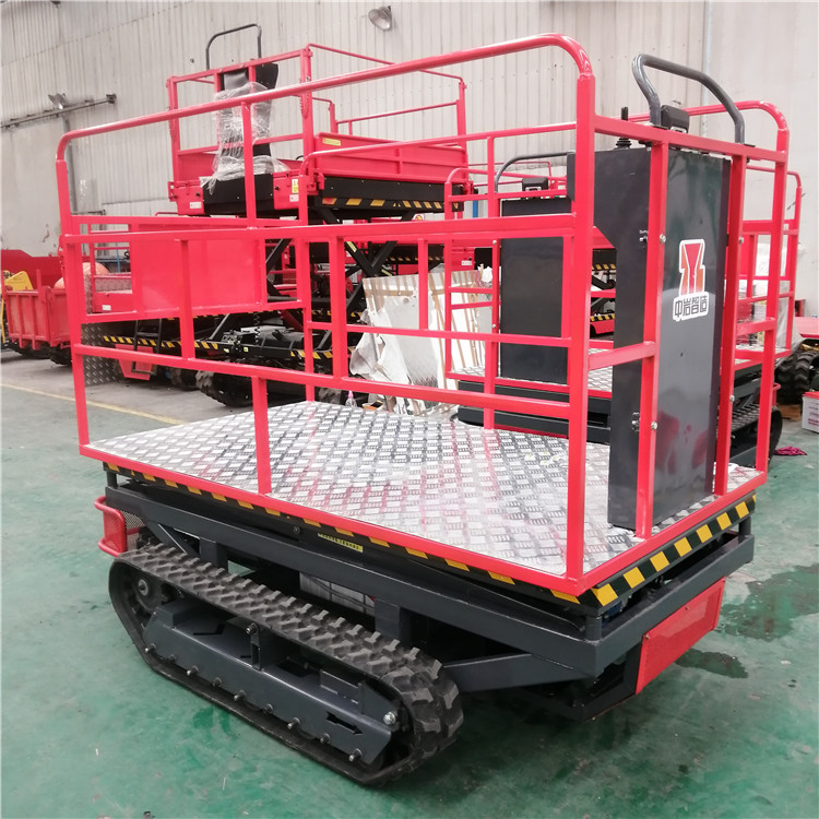 All terrain orchard picking automatic remote control elevator hydraulic walking scissor fork lifting platform