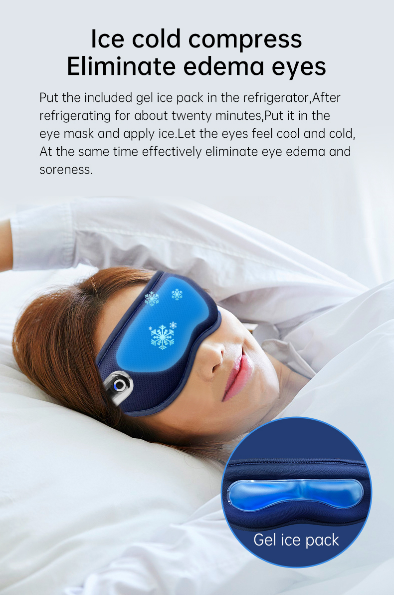 Eye care device, intelligent charging and vibration, intelligent eye massager, hot compress eye massager, cold and hot compress eye mask