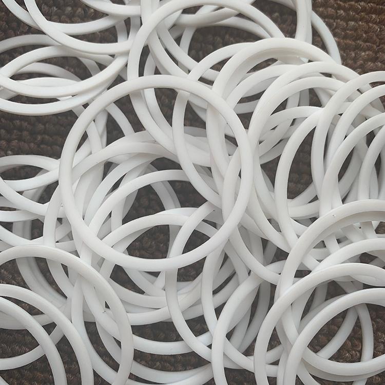 Zhongke Teflon retaining ring PTFE gasket, white high-temperature resistant PTFE sealing element, non-standard customization