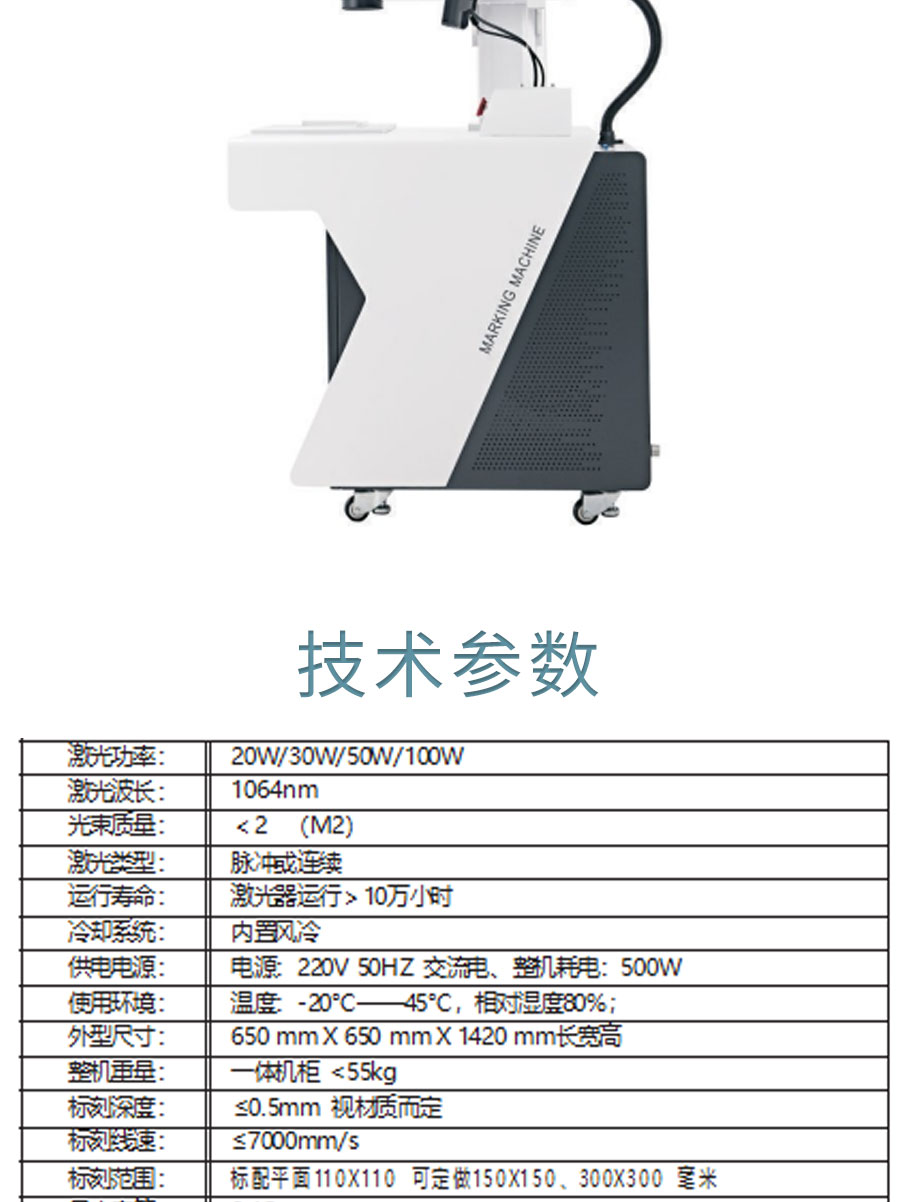 Desktop laser marking machine Static laser spraying laser marking machine Source code identification