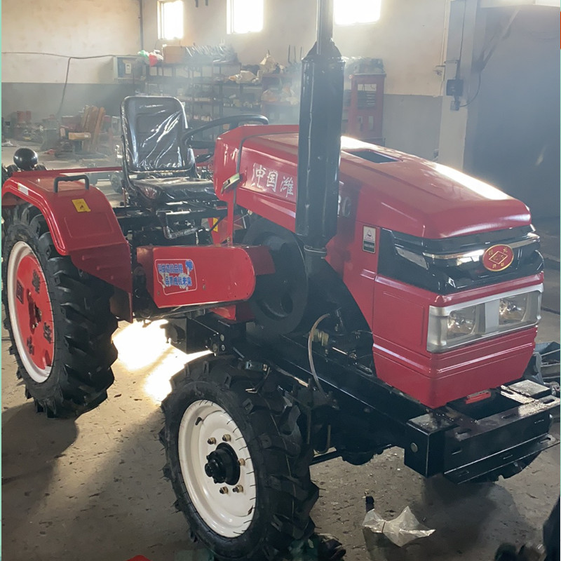 Ruichen Agricultural Greenhouse Strawberry Ridge Raising Machine, Five March Small Four Wheel Matching Equipment, Trenching and Ridge Raising Machine