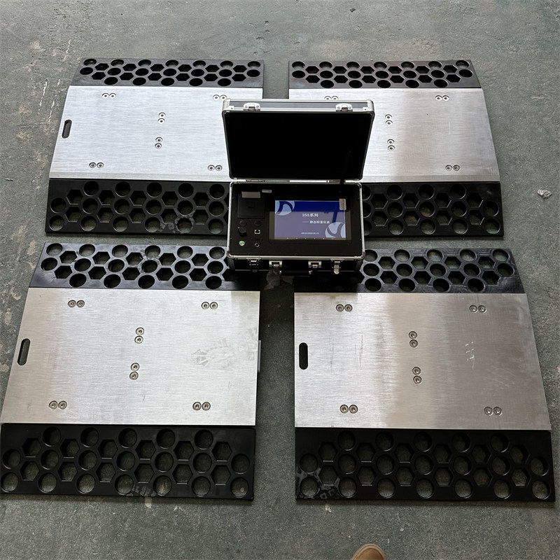 Center of Mass Mobile Weighbridge Multi channel Automobile Axle Load Scale Can Measure Vehicle Center of Gravity Four Plate Portable Weighing Instrument