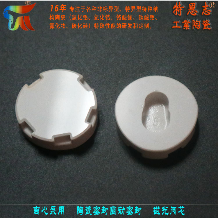 Manufacturer of ceramic sealing rings for centrifugal pumps, dynamic sealing, polishing valve cores, and dual mirror surfaces