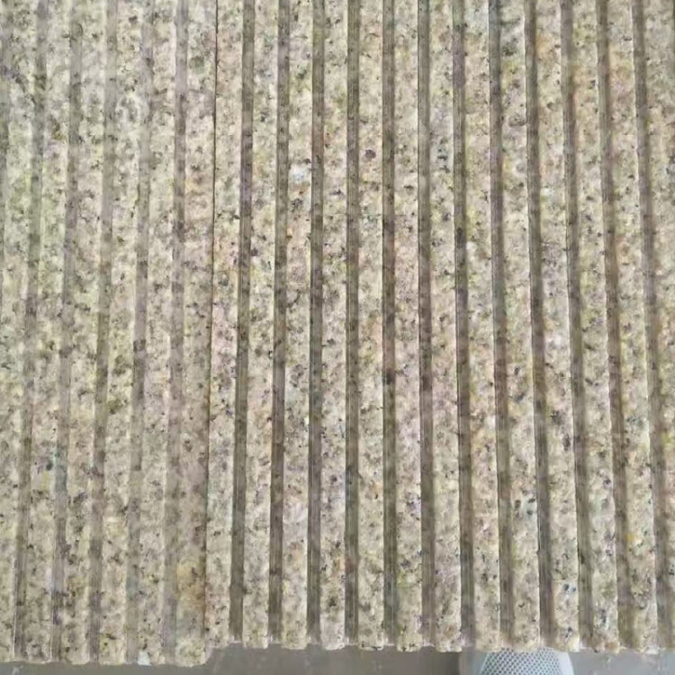 花岗岩地铺拉丝面火烧板大理石防滑机刨面芝麻灰划沟板台阶防滑石