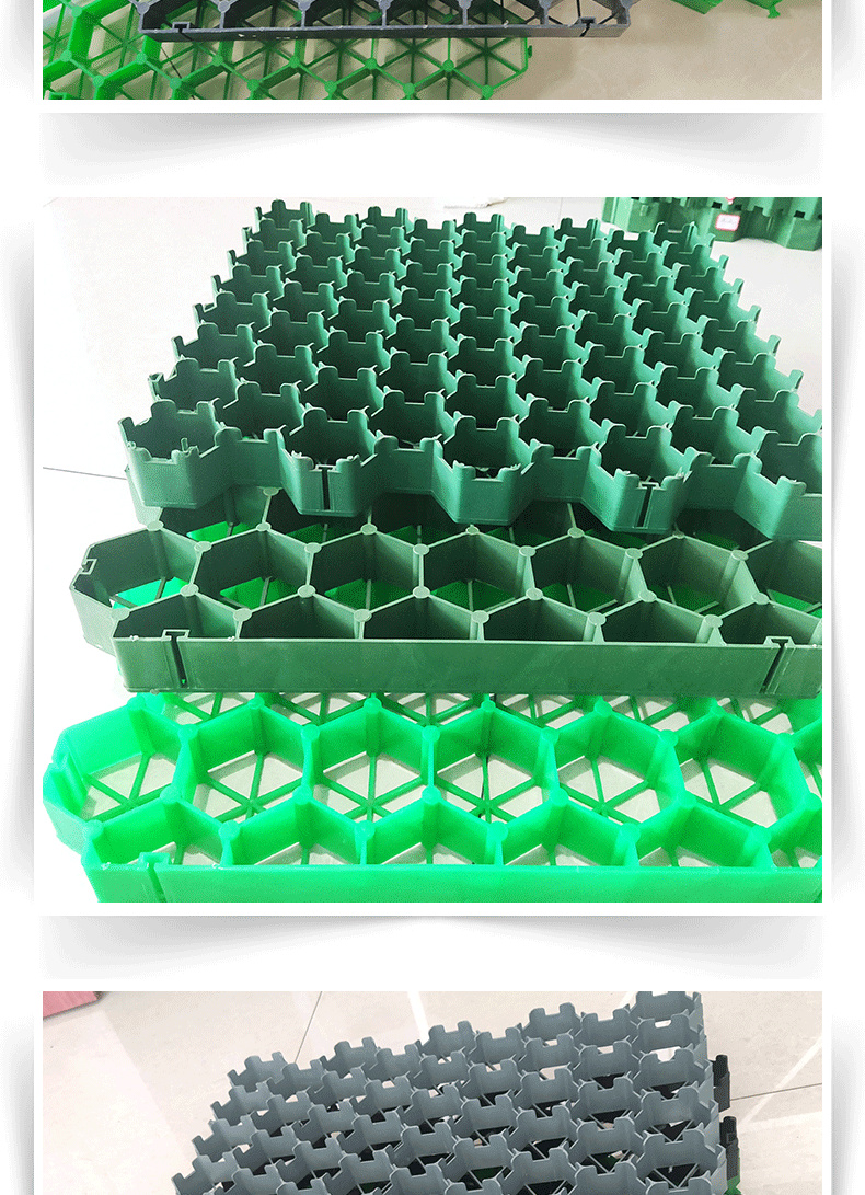 Plastic flat mouth lawn brick fire passage engineering lawn grid, garden yard, sports parking lot, greening and grassing grid