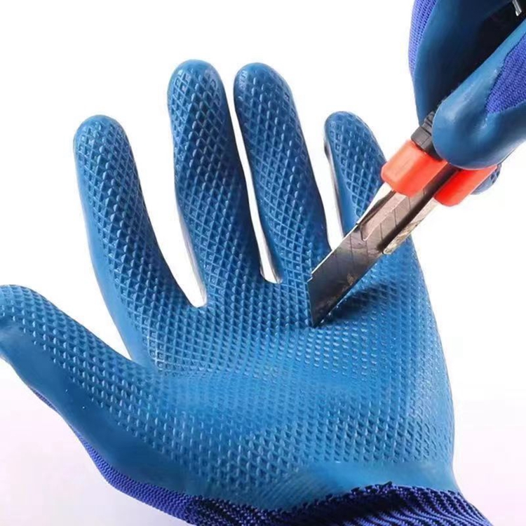 Labor protection gloves, latex foam, anti slip, wear-resistant work, nylon nitrile rubber, Jinxin