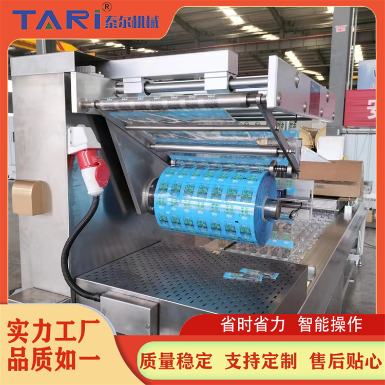 Continuous vacuum packaging machine cold fresh meat stretching film vacuum packaging machine fully automatic vacuum sealing machine