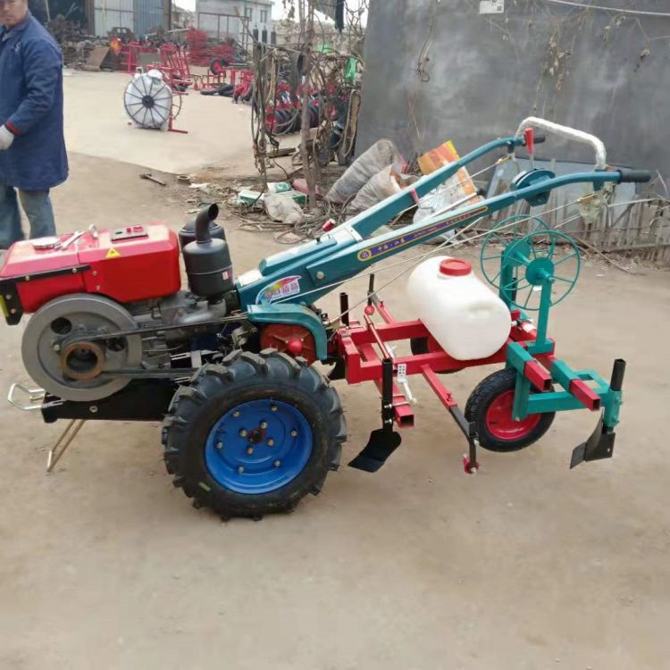 Farm Orchard Handheld Rotary Tillage Electromechanical Start+Battery+Battery Box Wheat Planter