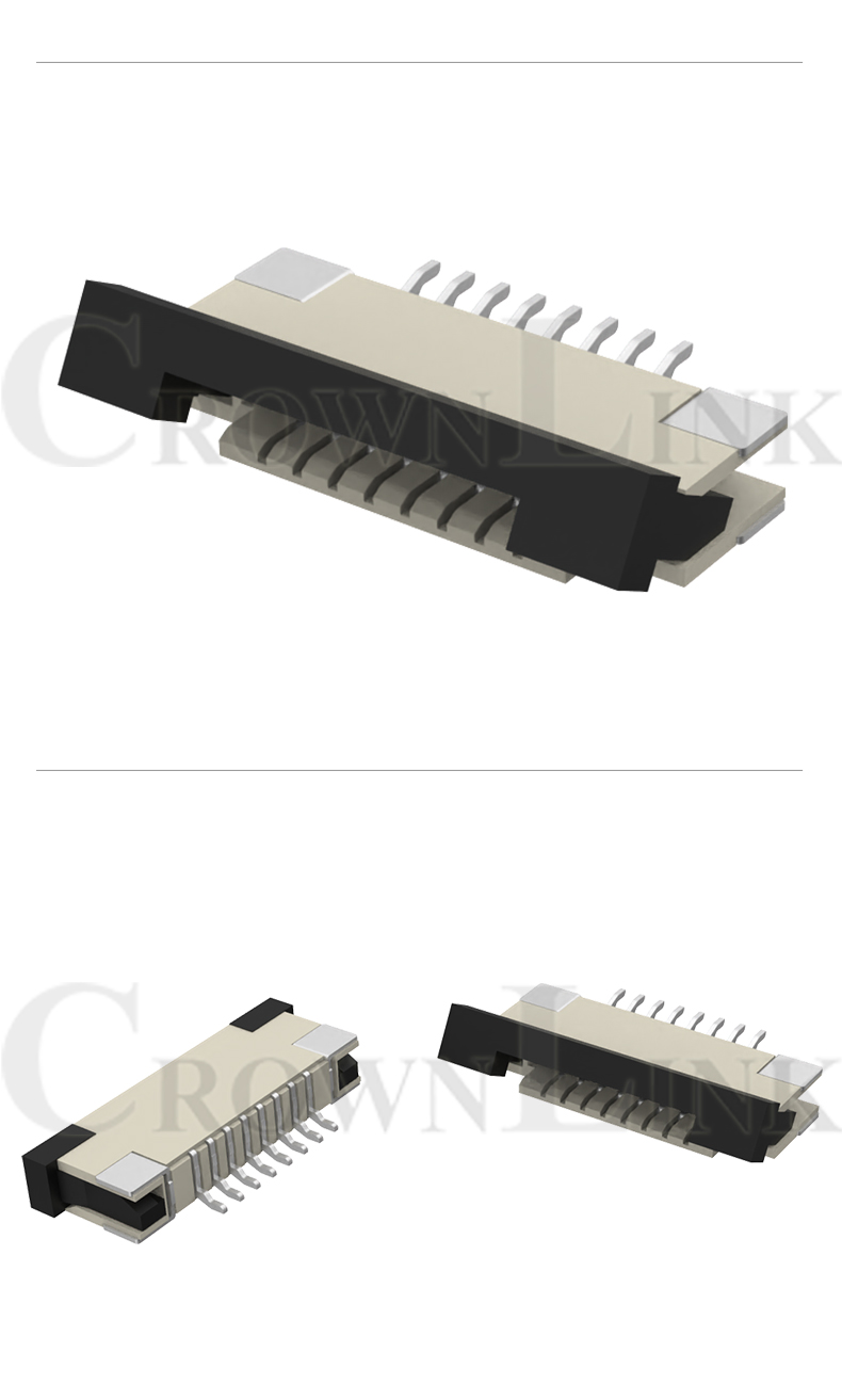 Song Yi Quick Connect 1.0mm FPC Connector SMT Drawer Top Contact F1.0-XXSADTJ