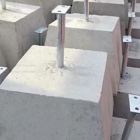 Power generation foundation pier, solar barrier block, lightning protection pier, photovoltaic pier, gray grade strength, high square cement base