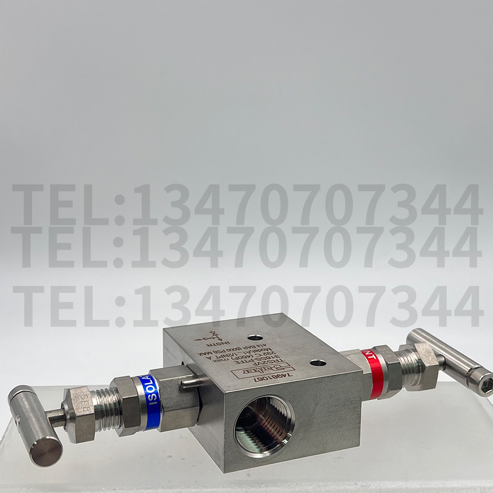 TRS2VF Parker 2-valve manifold pressure gauge globe valve 316l Parker valve manifold stock 1/2npt