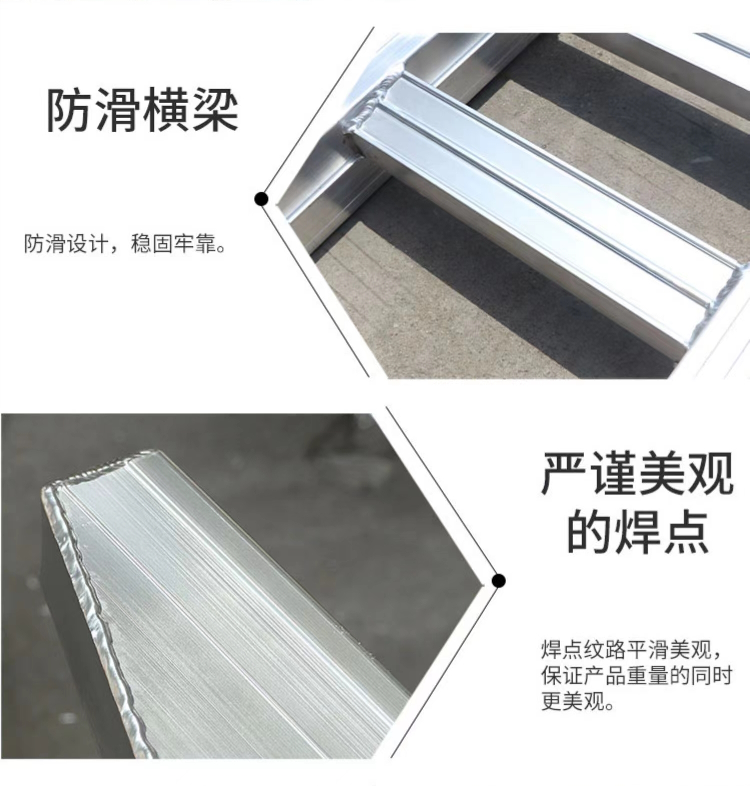 Elephant manufacturer aluminum alloy ladder for loading, electric forklift for ladder climbing, Southeast region shipment