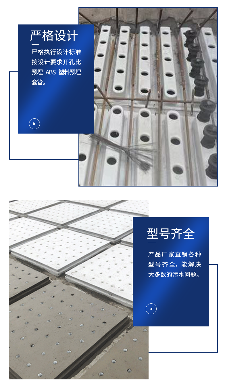 Concrete filter plate, D-type filter tank, concrete fence plate manufacturer, water treatment production, sewage treatment pouring plate