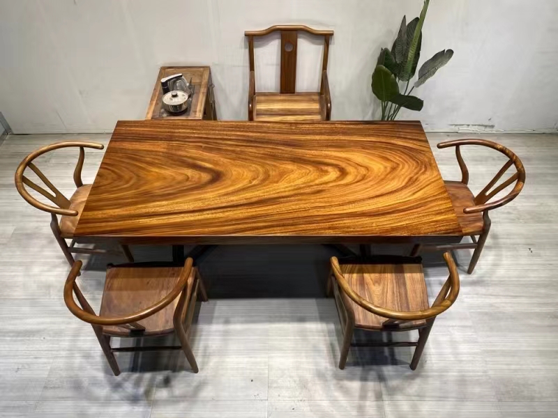 South American walnut board manufacturers directly distribute solid wood whole board tea tables, office desks, and tea boards wholesale