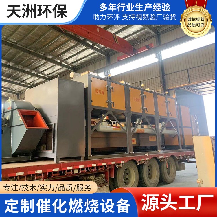 大风量催化燃烧一体机活性炭吸附脱附废气处理机工业空气净化装置