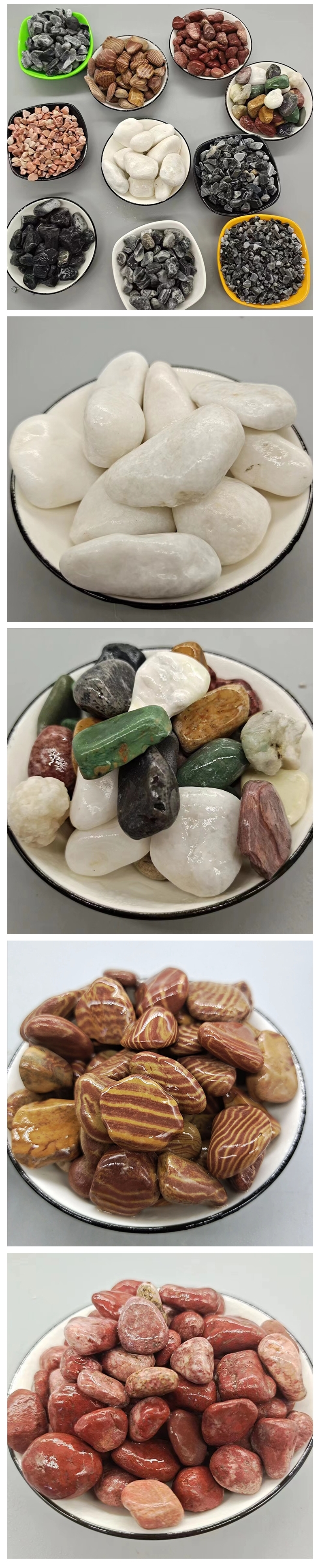 Wholesale manufacturer of natural pebbles for water treatment, paving, and decoration of Chuanxin Mining products