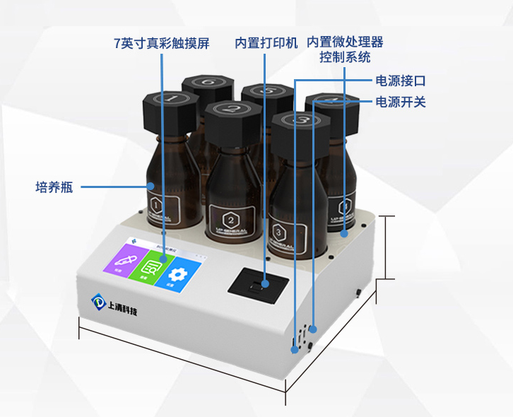 Direct reading BOD tester Water quality analyzer Rapid analysis of Biochemical oxygen demand of water quality tester