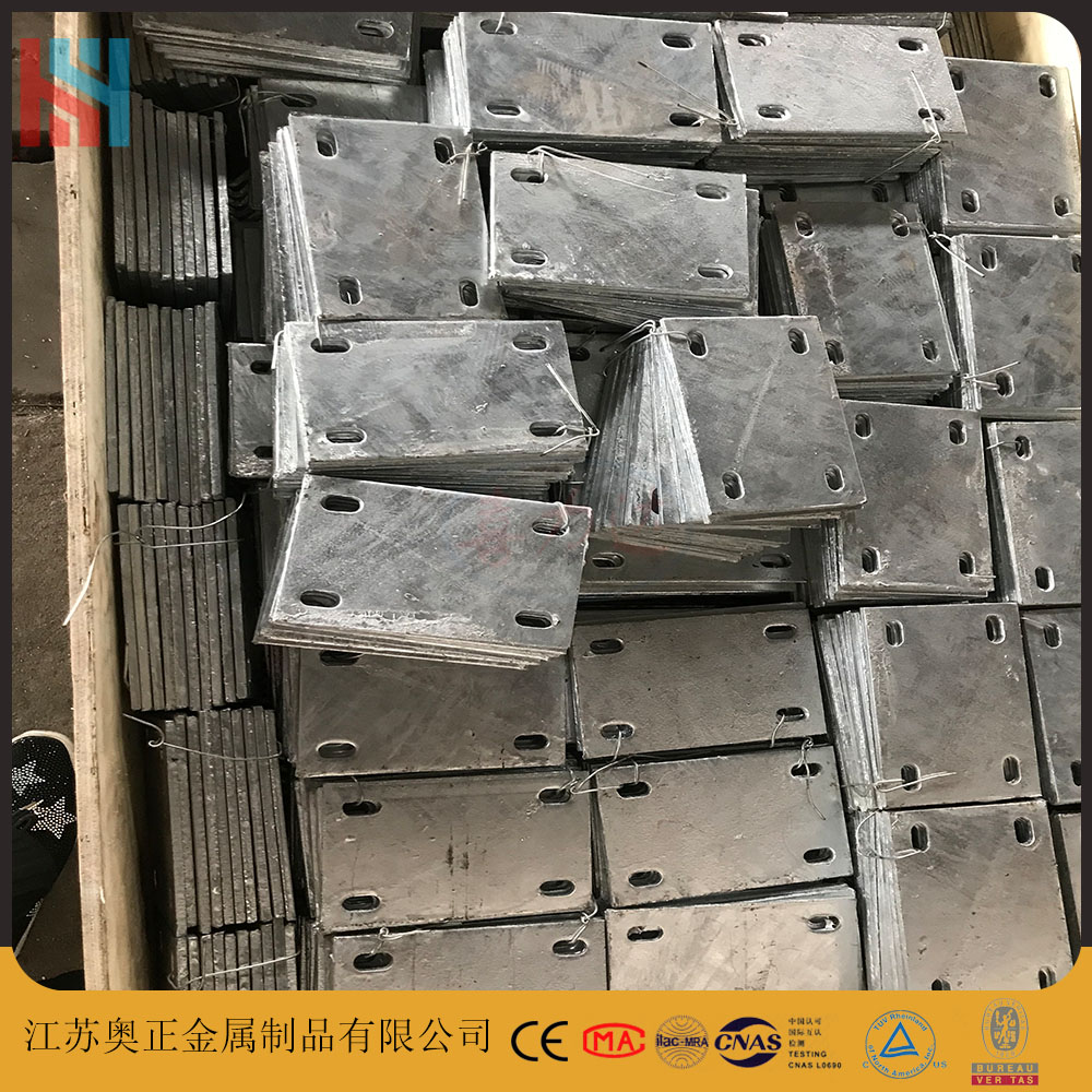 Xilida corrosion-resistant, acid and alkali resistant hot-dip galvanized embedded plate Q235B corner code embedded iron plate curtain wall accessories