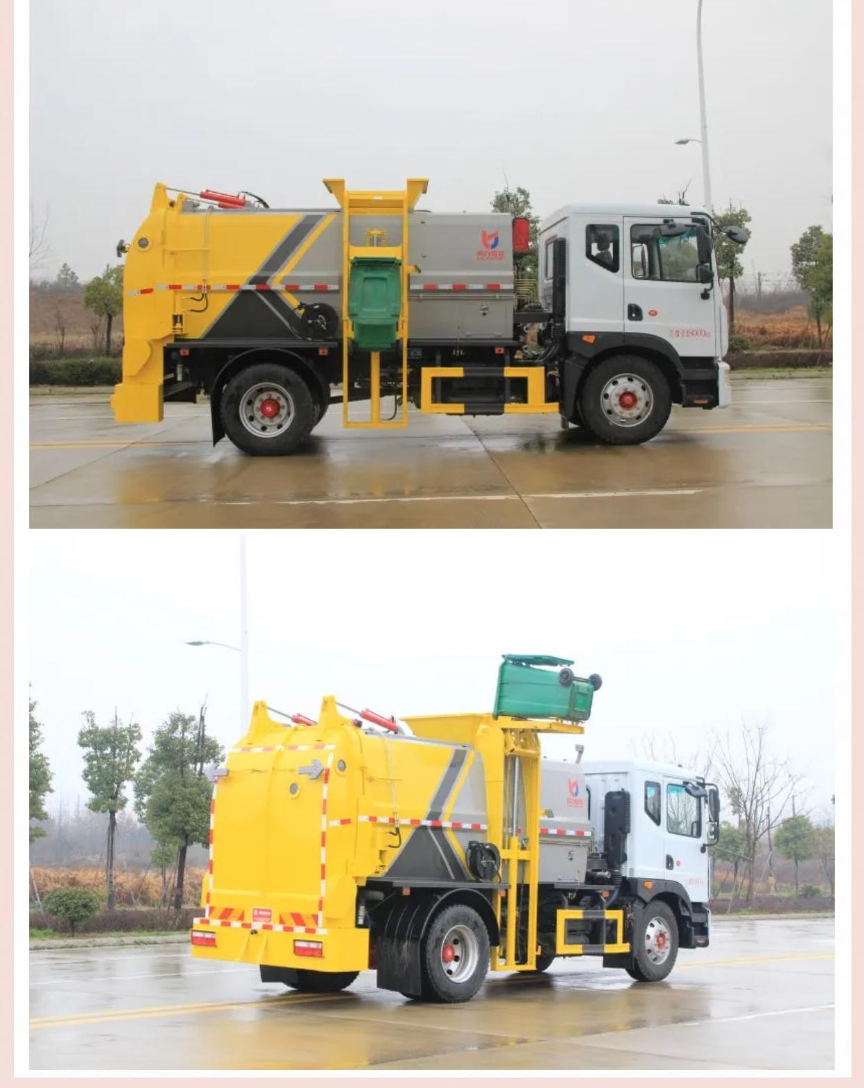 Dongfeng D9 square box and 9 square kitchen waste truck purchase in installments, hotel kitchen waste cleaning and collection truck procurement