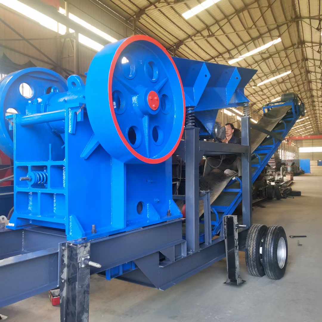 Xinhong Small Mobile 200/300 Jaw Crusher Construction Waste Crushing Equipment