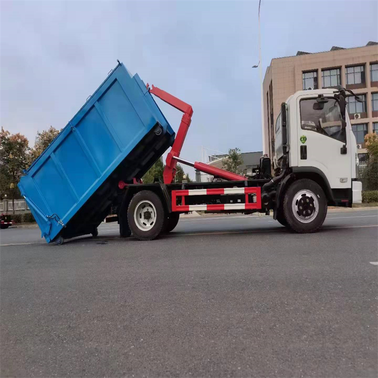 Dongfeng D7 carriage detachable 8-square hook arm garbage removal vehicle is suitable for urban and rural garbage removal