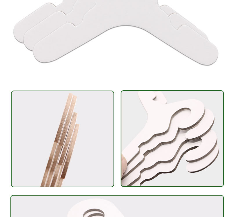 Wholesale of double-sided black sandwich gray cardboard baby hangers, pet eco-friendly paper hangers by manufacturers