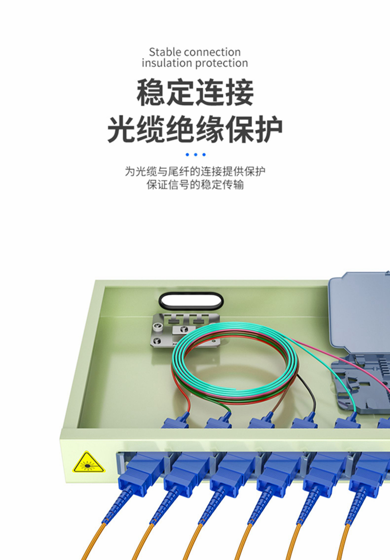 Fiberhome Fiber Optic Terminal Box Frame Type Flange Single Mode Full Configuration Tail Fiber Connection, Fiberhome Communication General Distribution