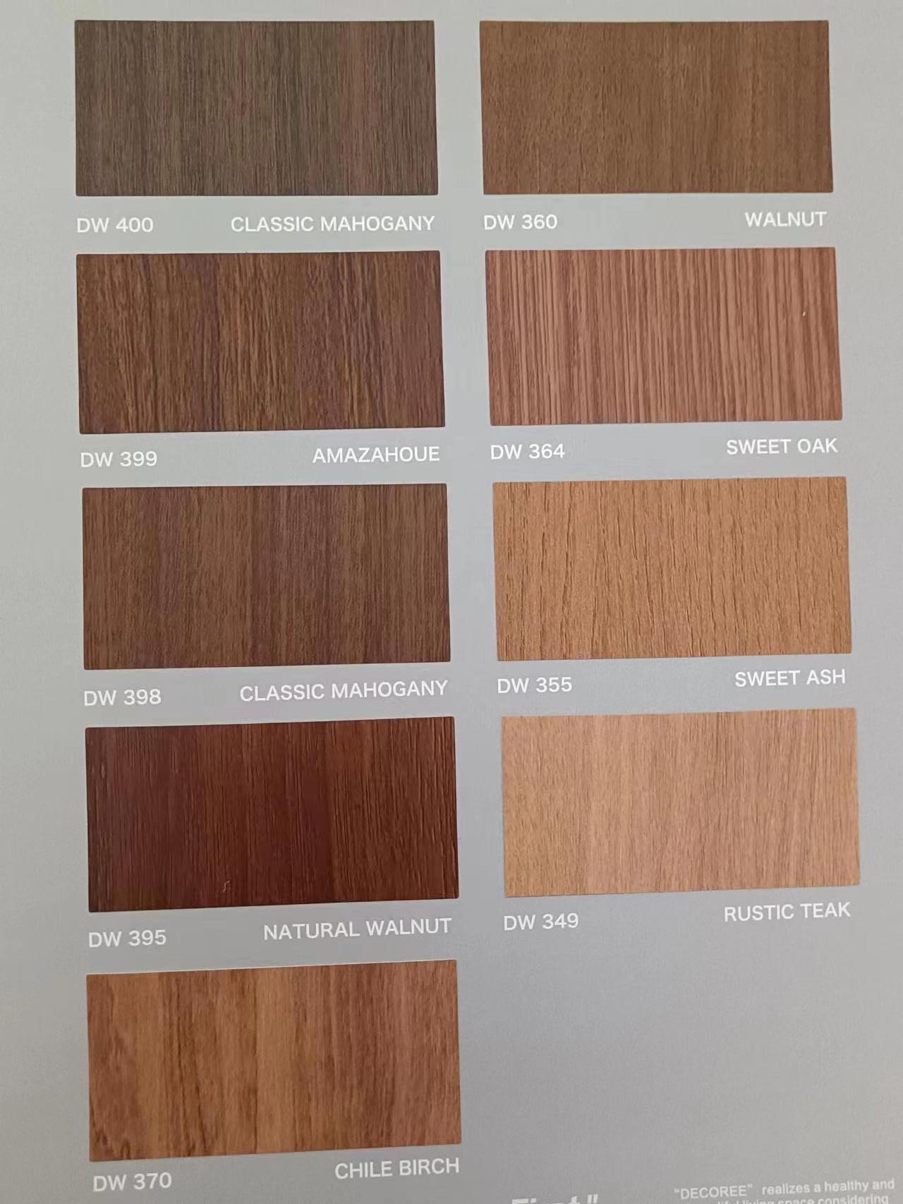 Daikeli wood grain decorative film DW series PVC film elevator decorative wall renovation furniture film