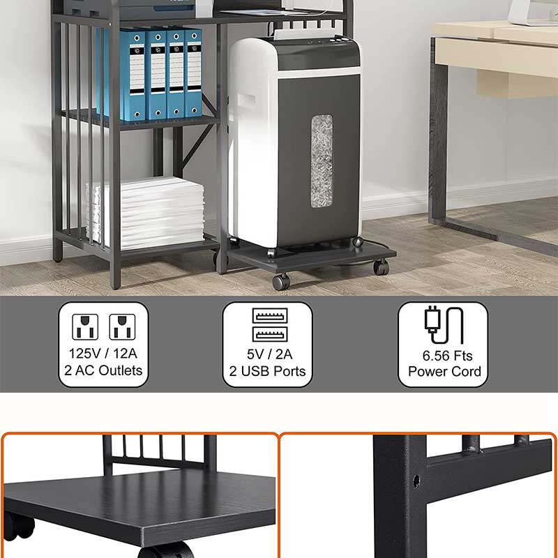 The printer bracket with storage and charging station supplied by the source manufacturer can be exported, which is suitable for Small office/home office