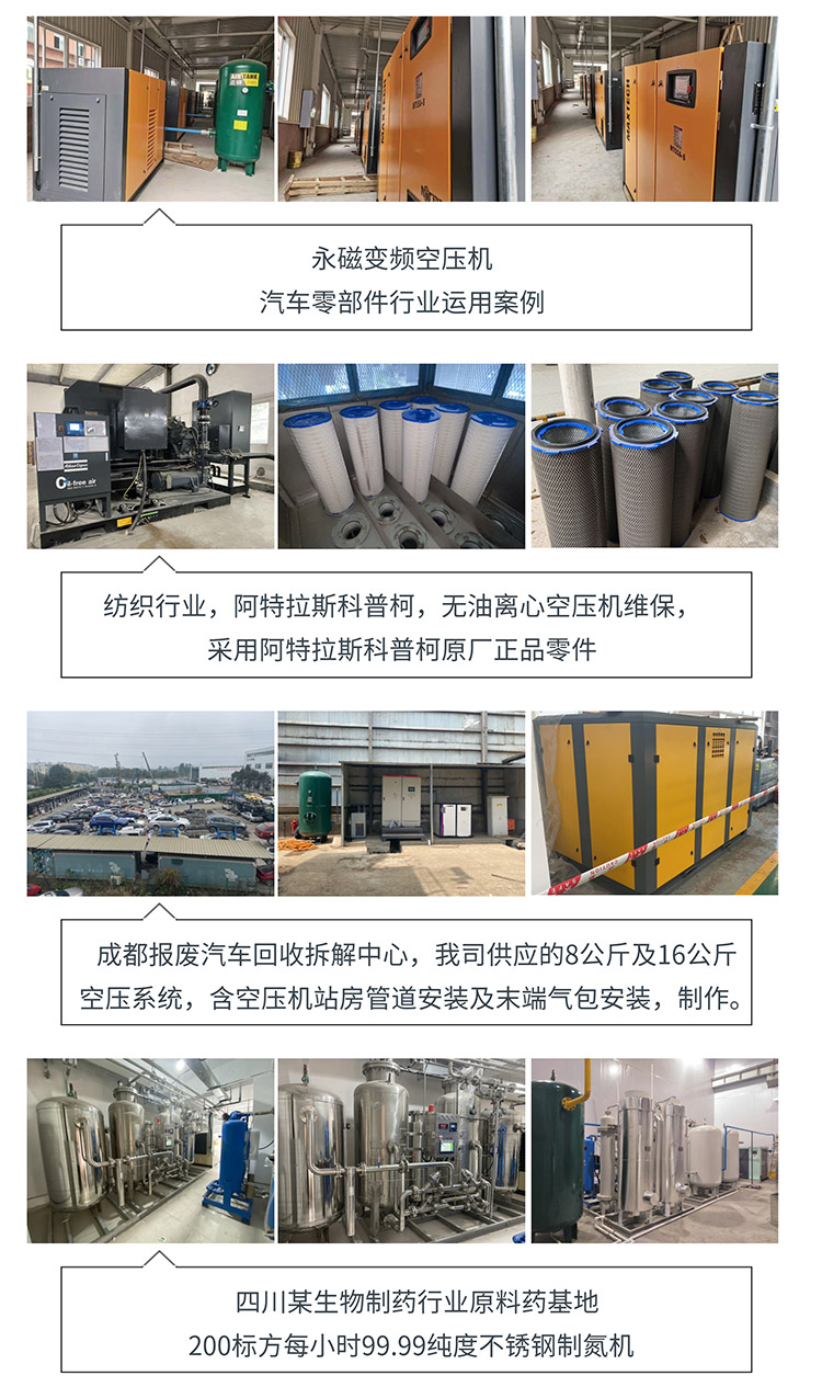 Localization service for installation and maintenance of molecular sieve nitrogen generator for coalescence nitrogen production machine