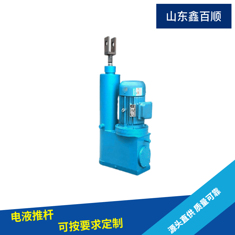 Integral straight electro-hydraulic push rod DYTZ4000 electric hydraulic push rod power outage self-locking