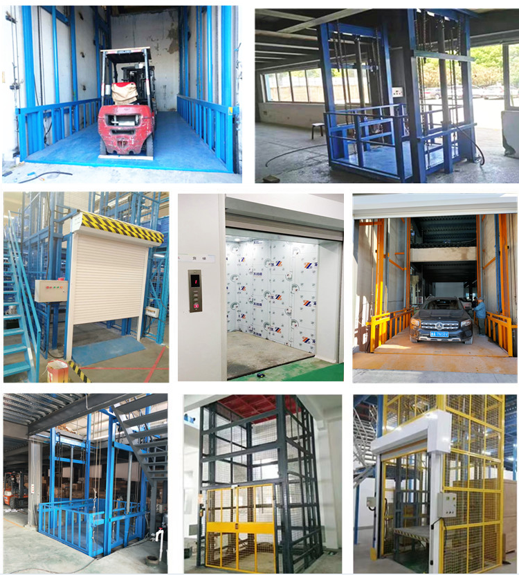 Elevating cargo elevator, high-altitude hydraulic lifting platform, guiding warehouse for unloading, stable, safe, and efficient lifting