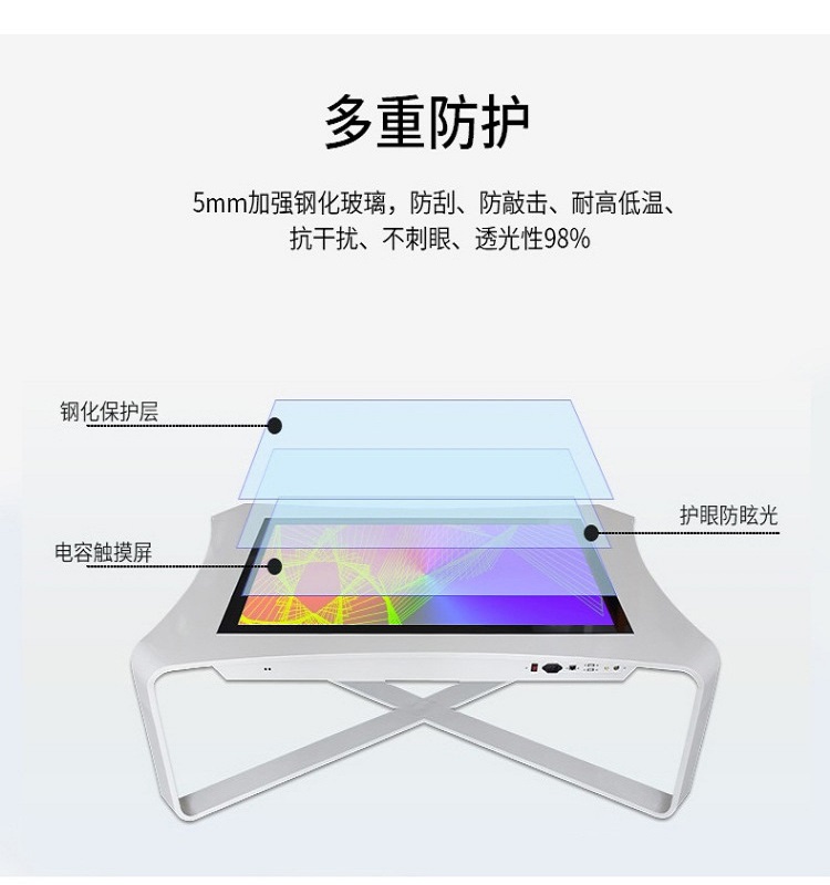 Xinchuangxin Electronic Sand Table Display Screen Intelligent Touch Tea Table Query Integrated Machine Professional Customization 43 \