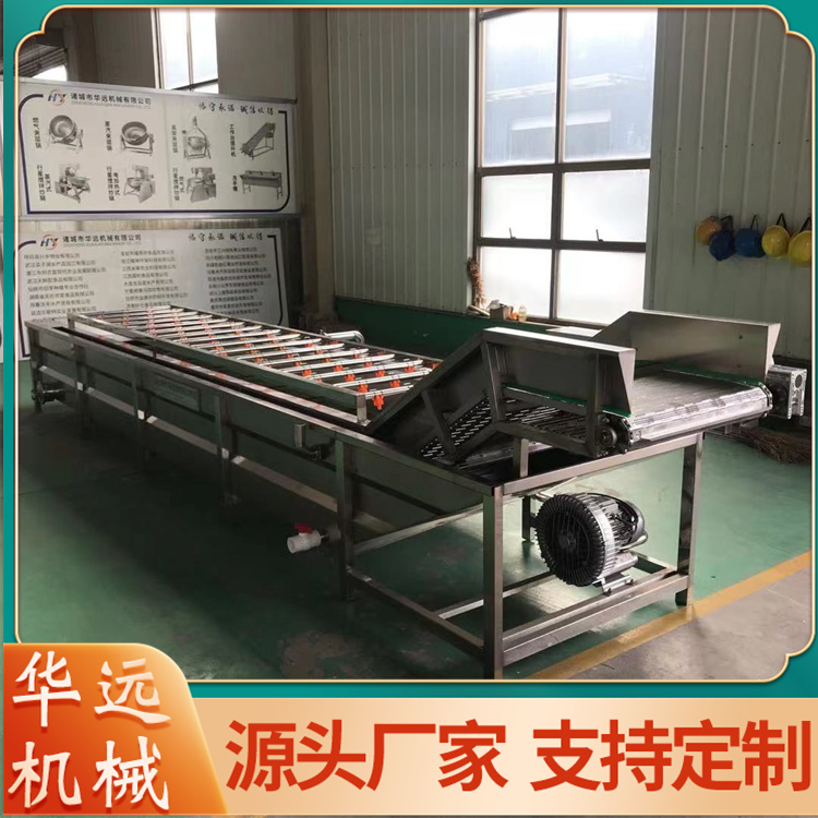 Huayuan Vegetable Cleaning Machine Bitter Vegetable Cleaning Manufacturing Line Pickled Vegetable Dehydration and Desalination Equipment 4000 Type Clean Vegetable Processing