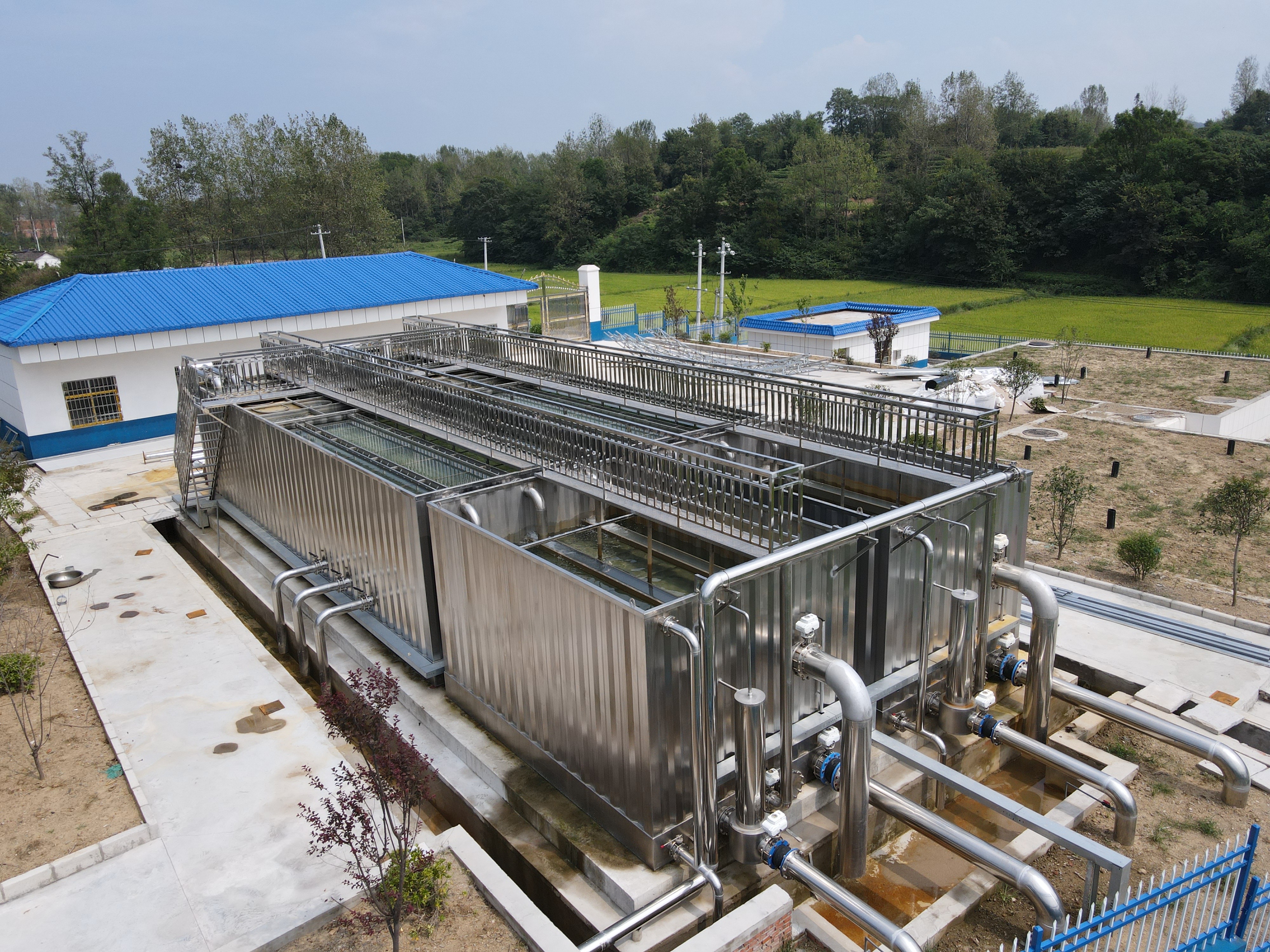 Urban and rural drinking water treatment with a processing capacity of 75t/h for Yushui SUS304 in urban integrated water purification equipment