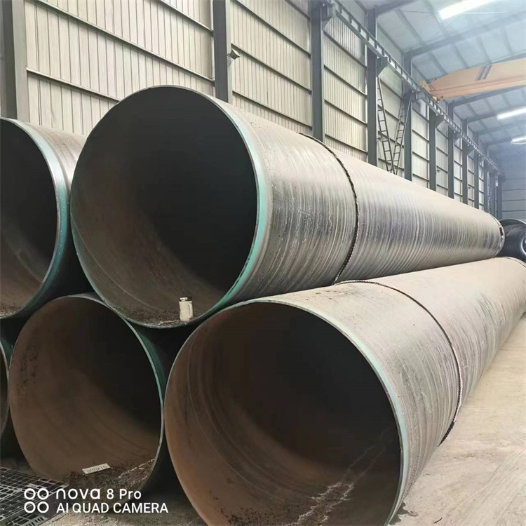 3PE anti-corrosion steel pipes for gas pipelines, DN250, available in stock for gas pipelines