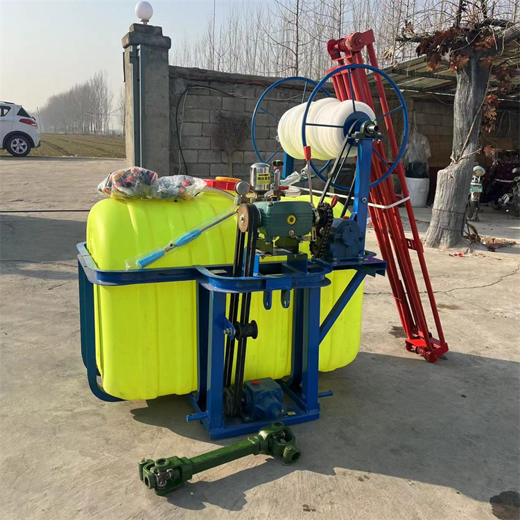 18 horsepower drive automatic tube spraying machine with a spraying range of 8 meters and an increased gearbox