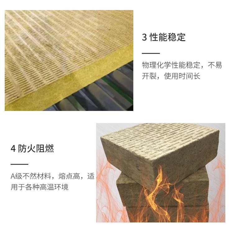 Jinyu rock wool board, 50mm, exterior wall, curtain wall, thermal insulation, A-grade fireproof basalt, 120kg hydrophobic roof panel