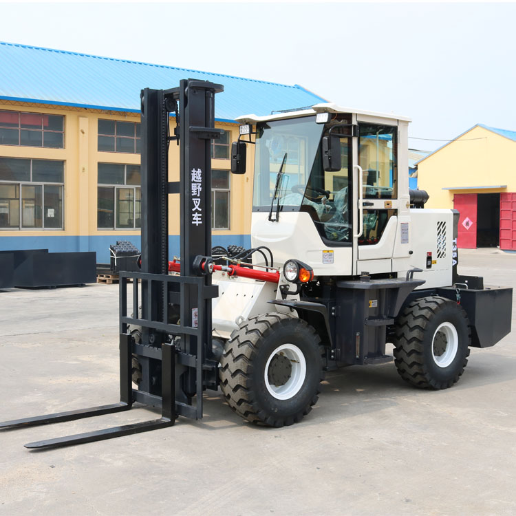 Off road forklift 3t four-wheel drive multi-function hydraulic stacker lift Cart 5t integrated diesel