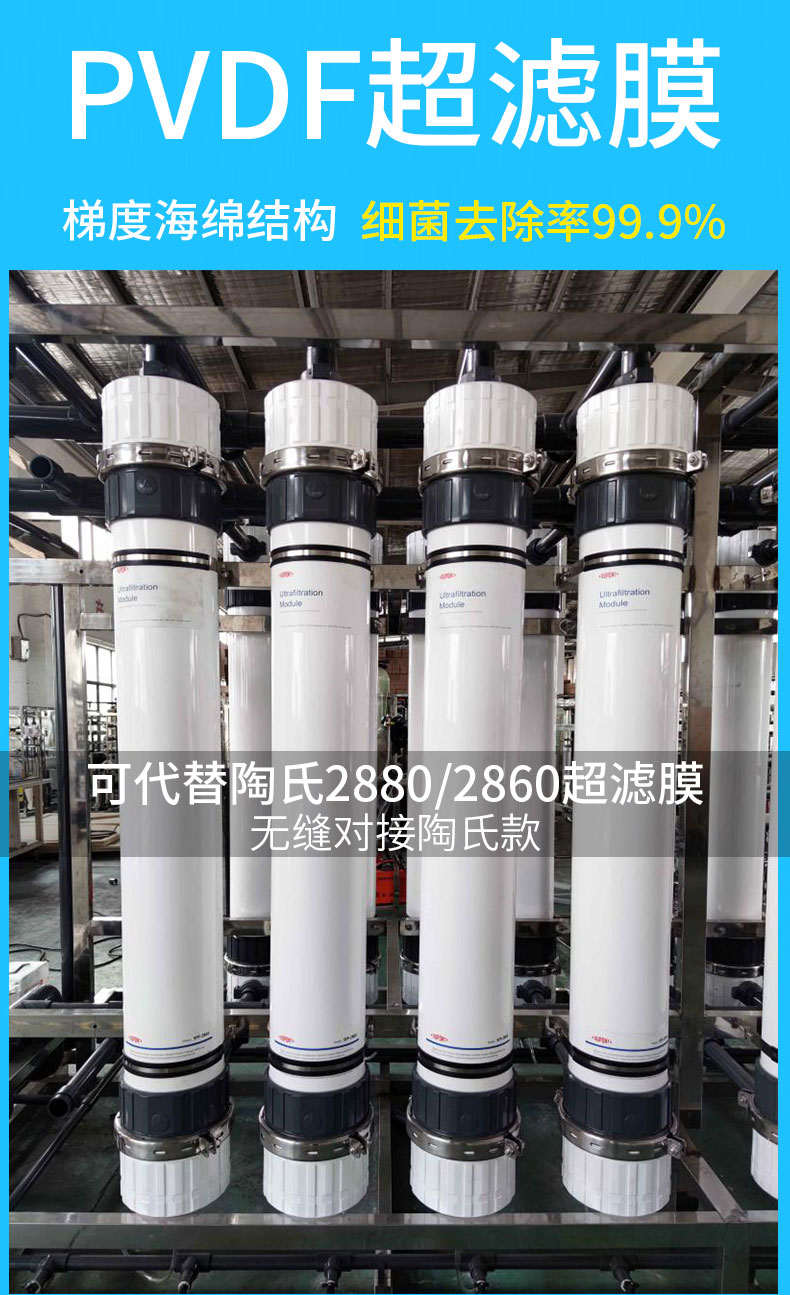 UF ultrafiltration membrane manufacturer electrophoretic paint tubular hollow fiber ultrafiltration membrane module for water HM90 160 2860 2880