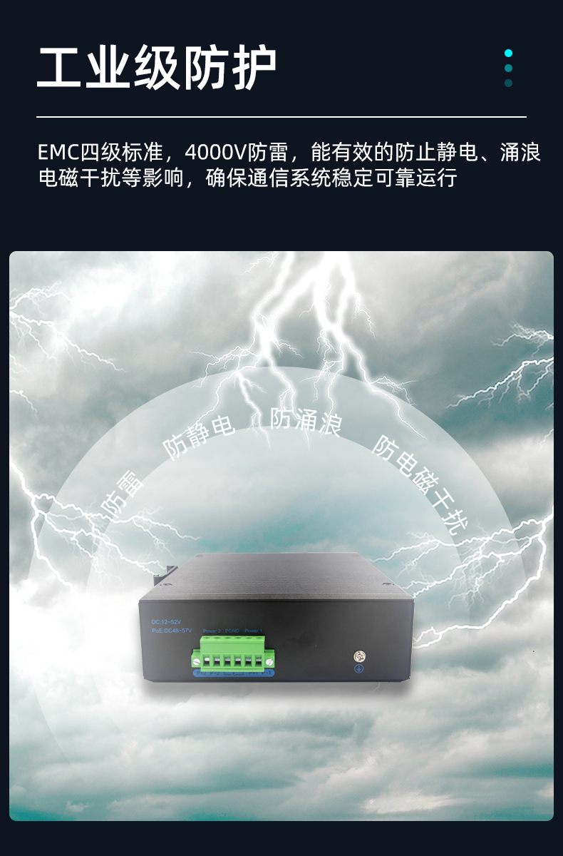 Yinghua YH216BGS-SFP 18-port industrial rail Ethernet switch with 2K optical 16 100M electrical port