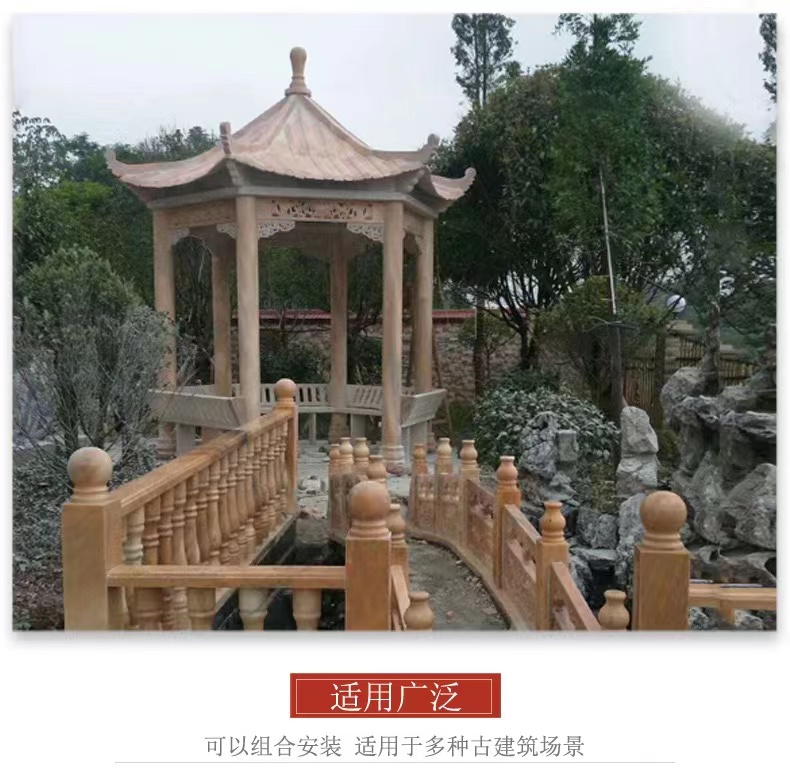 European style stone carving pavilion, iron hat villa, courtyard, outdoor garden, stone pavilion decoration, customized and door-to-door installation