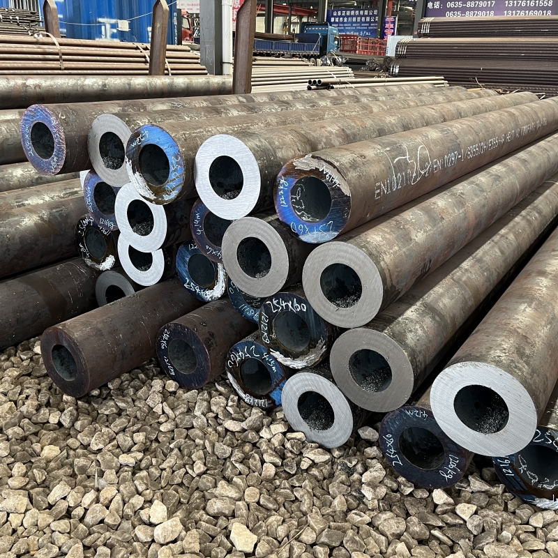 45 # large diameter thick walled steel pipe for mechanical processing, hot-rolled seamless steel pipe 377 * 80mm, in large inventory