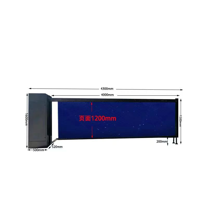 Customized 1.5 meter high shutter gate machine for heavy residential media airborne advertising gates